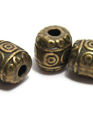 Margele din metal, bronz, 6x6 mm