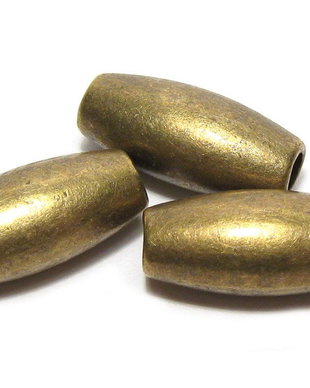 Margele din metal, bronz, 17x8 mm