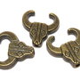 Margele din metal, bronz, 14x14 mm