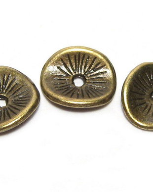 Margele din metal, bronz, 10x8 mm