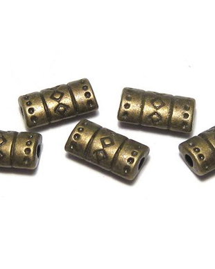Margele din metal, bronz, 9x5 mm