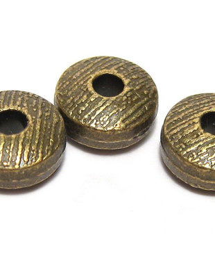 Margele din metal, bronz, 8x4 mm