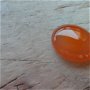 Cabochon agata portocalie, 20x15 mm