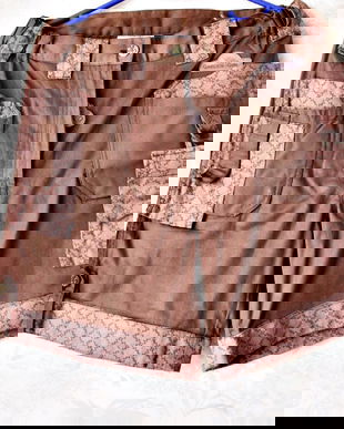 pantaloni scurti maro din bumbac , noi