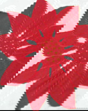 Broderie poinsettia pt aplicatii