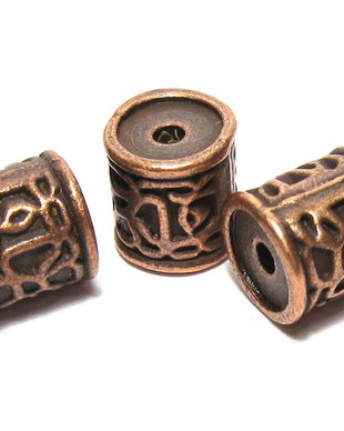 Margele din metal, cupru, 9x8.5 mm