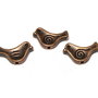 Margele din metal, cupru, 9x15 mm