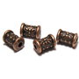 Margele din metal, cupru, 7x5 mm