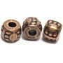 Margele din metal, cupru, 5x6 mm