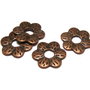 Margele din metal, cupru, 17x2 mm