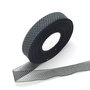 S - Panglica organtza cu buline albe, 25 mm latime