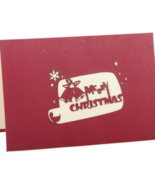 Felicitare 3D, Merry Christmas