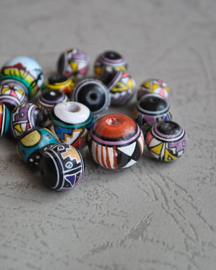 Lot margele ceramica Peru ( lot 16)