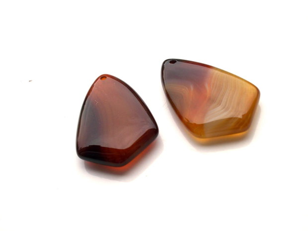 Agate onix- 2 piese