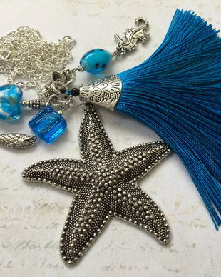 Colier "Happy sea blue"
