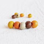 (5 buc) Margele ceramica mata greceasca multi earth 8mm GSLAK 347