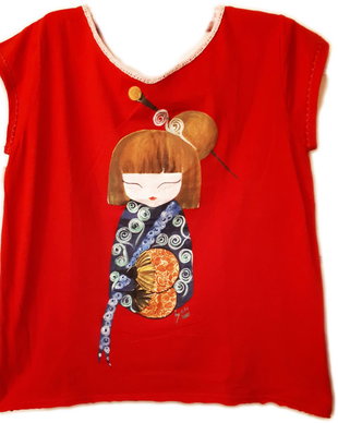 tricou pictat manual