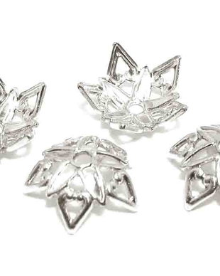Capacel metalic, argintiu, 9x3 mm