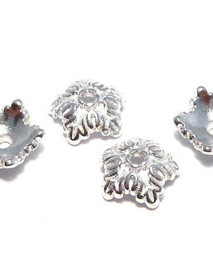 Capacel metalic, argintiu, 10x3.5 mm