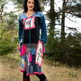 rochie peticel cu crizanteme pt o toamna de poveste