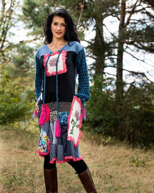 rochie peticel cu crizanteme pt o toamna de poveste