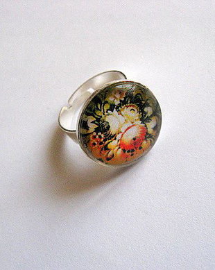 Inel  cu motiv floral 29247