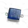 Conector cu Lapis Lazuli in rama argintata