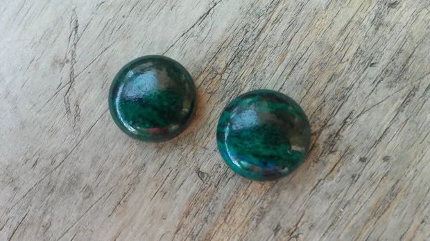 Cabochon crisocola 18mm (2 buc)