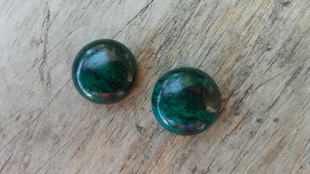 Cabochon crisocola 18mm (2 buc)