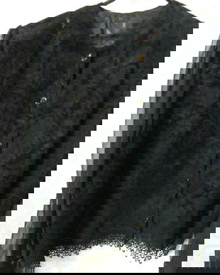 Bluza neagra de voal Delfi