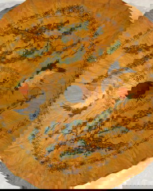 Umbrela japoneza de gheisa din hartie de orez pictata manual