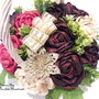 Aranjament floral cu flori handmade/Decoratiuni/Cadou