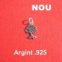 Pandantiv mic pomul vietii din argint rodiat aprox 8 x15 mm (cu anoul)