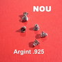 Capacel conic din argint antichizat aprox 6x6.5 mm