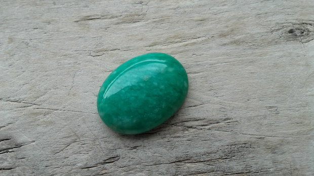 Cabochon amazonit rusesc, 25x18 mm