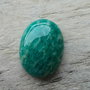 Cabochon amazonit rusesc, 25x18 mm - model 2