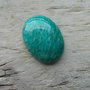 Cabochon amazonit rusesc, 25x18 mm - model 3