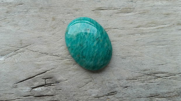 Cabochon amazonit rusesc, 25x18 mm - model 3