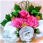 Aranjament floral in cutie/Decoratiuni/Cadou