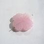 Pandant gravat manual floare roz din jad aprox 5x31 mm