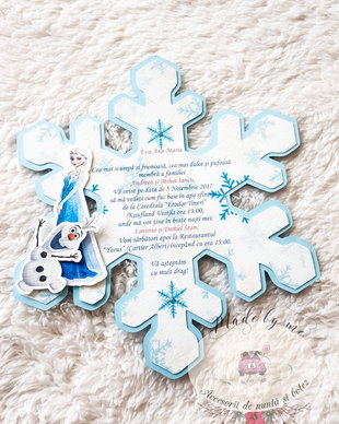 Invitatie botez Frozen