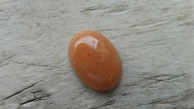 Cabochon aventurin portocaliu, 25x18mm