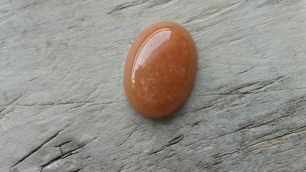 Cabochon aventurin portocaliu, 25x18mm