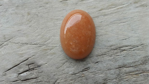 Cabochon aventurin portocaliu, 25x18mm