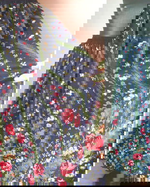 FUSTA AMPLA BUMBAC FLORAL