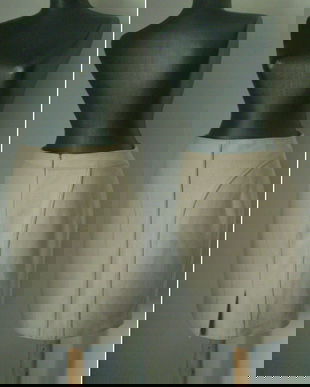 FUSTA OCRU STOFA LANA TESUTA