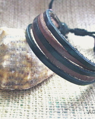 Bratara multipla de piele