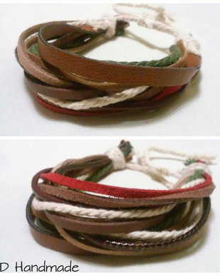 Bratara multipla de piele
