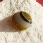 Cabochon rotund cu dungi din agata aprox 9x30 mm