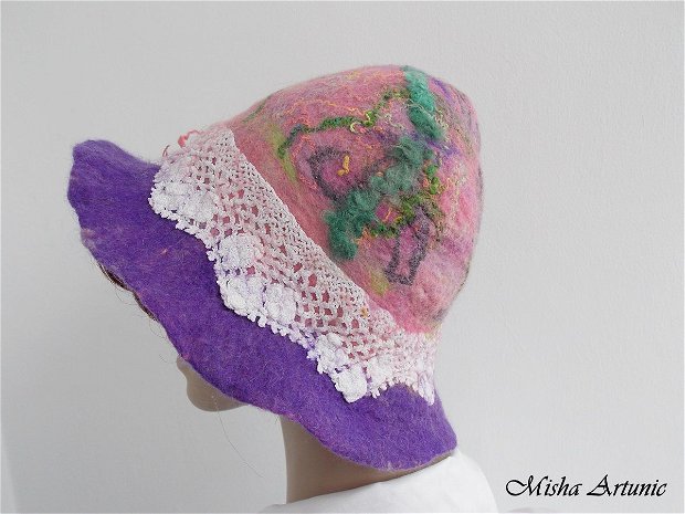 - VANDUT - Palarie impaslita - Romantic Hat